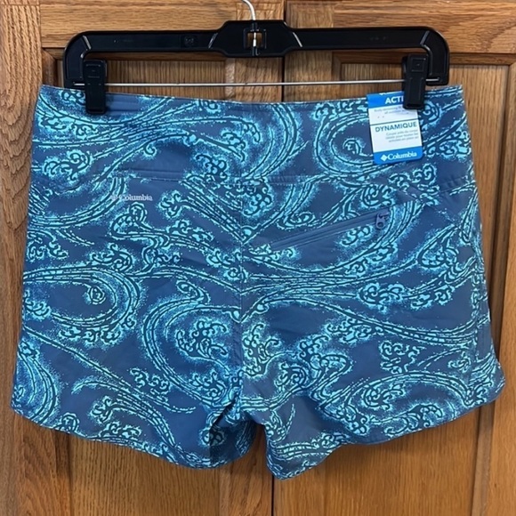 NWT Columbia Drainmaker Swim Board Shorts Aqua Windy Waters Print size 6 - Picture 3 of 16